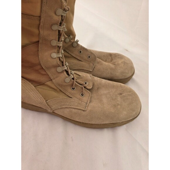 USGI Army Desert Combat Boots Vibram Soles Mens 11.5 R Coyote Khaki Brown FS! - Picture 4 of 6